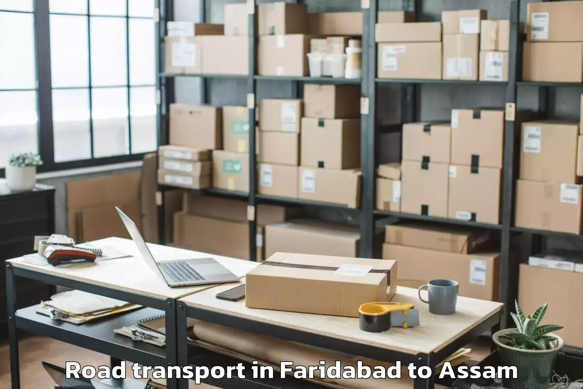 Reliable Faridabad to Bamunimaidan Road Transport